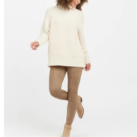 SPANX Faux Suede Legging size small NWOT - Picture 2 of 10